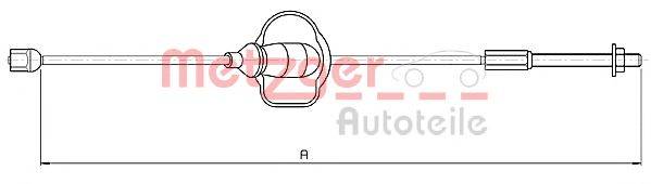 METZGER 105360 Трос, стояночная тормозная система