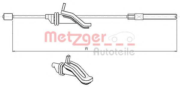 METZGER 105369 Трос, стояночная тормозная система