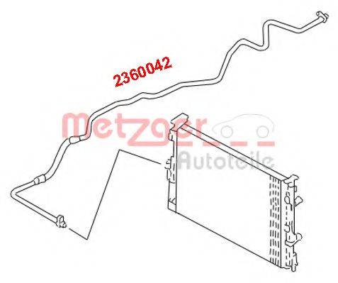 METZGER 2360042 Трубопровод высокого / низкого давления, кондиционер