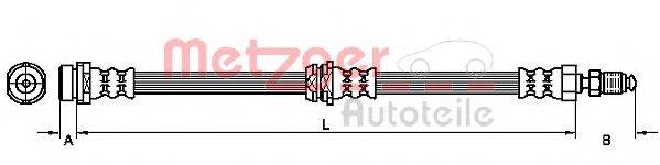 METZGER 4110038 Тормозной шланг