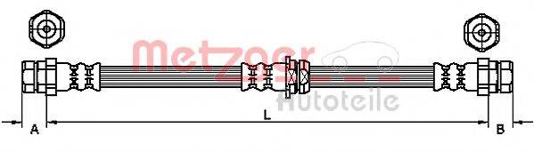 METZGER 4110435 Тормозной шланг