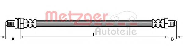 METZGER 4110134 Тормозной шланг