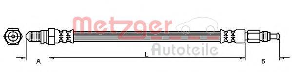 METZGER 4110146 Тормозной шланг