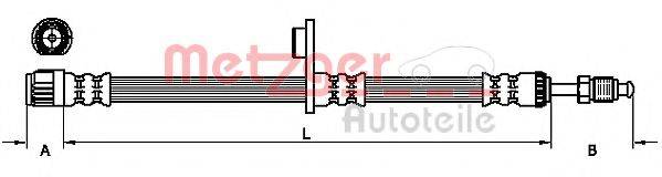 METZGER 4110226 Тормозной шланг