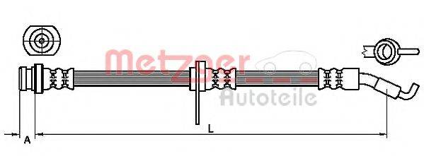METZGER 4110468 Тормозной шланг