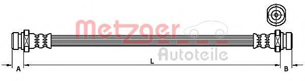 METZGER 4110832 Тормозной шланг