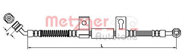 METZGER 4110827 Тормозной шланг
