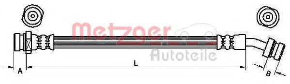 METZGER 4110833 Тормозной шланг