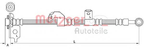 METZGER 4110840 Тормозной шланг