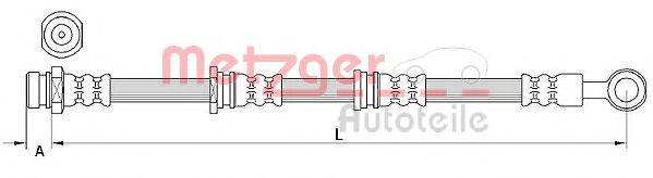 METZGER 4110917 Тормозной шланг