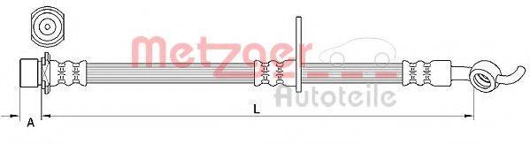 METZGER 4110985 Тормозной шланг