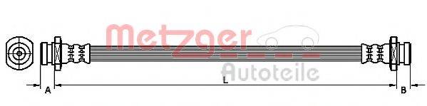 METZGER 4110920 Тормозной шланг
