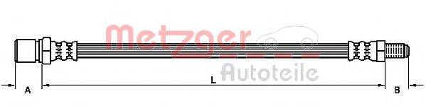 METZGER 4110923 Тормозной шланг