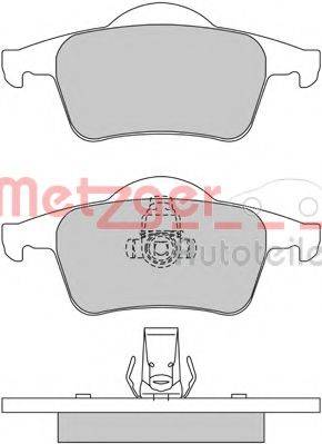 METZGER 1170011 Комплект тормозных колодок, дисковый тормоз