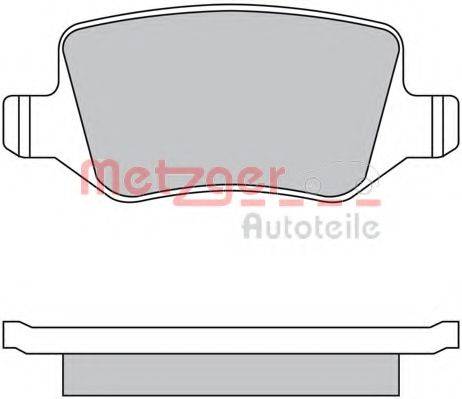 METZGER 1170028 Комплект тормозных колодок, дисковый тормоз