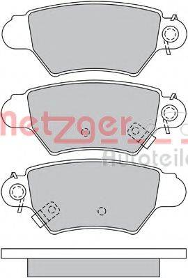 METZGER 1170042 Комплект тормозных колодок, дисковый тормоз