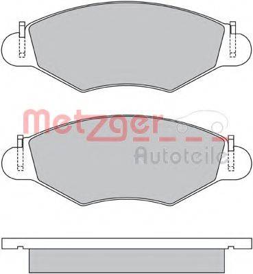 METZGER 1170059 Комплект тормозных колодок, дисковый тормоз