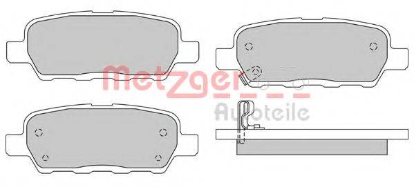 METZGER 1170079 Комплект тормозных колодок, дисковый тормоз