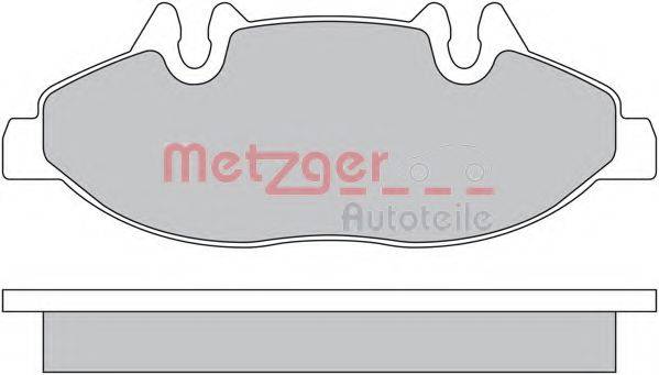 METZGER 1170145 Комплект тормозных колодок, дисковый тормоз