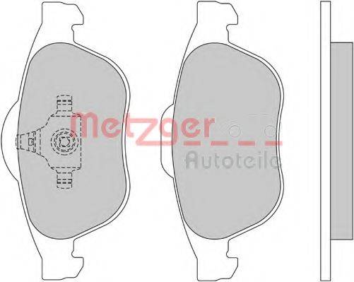 METZGER 1170161 Комплект тормозных колодок, дисковый тормоз