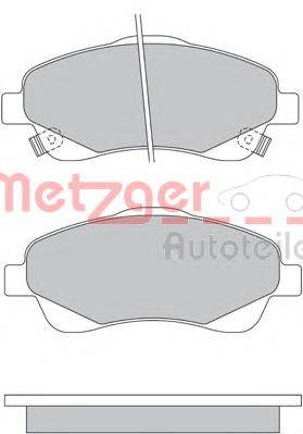 METZGER 1170172 Комплект тормозных колодок, дисковый тормоз