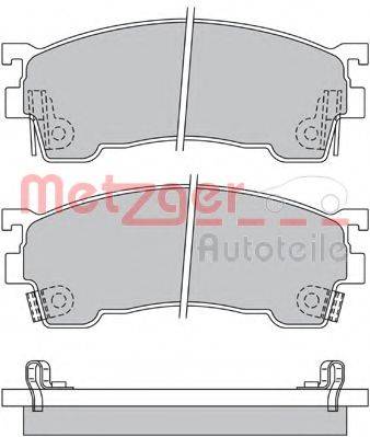 METZGER 1170183 Комплект тормозных колодок, дисковый тормоз