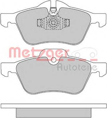 METZGER 1170189 Комплект тормозных колодок, дисковый тормоз