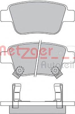 METZGER 1170193 Комплект тормозных колодок, дисковый тормоз