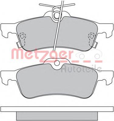 METZGER 1170247 Комплект тормозных колодок, дисковый тормоз