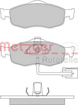 METZGER 1170267 Комплект тормозных колодок, дисковый тормоз