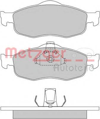 METZGER 1170273 Комплект тормозных колодок, дисковый тормоз