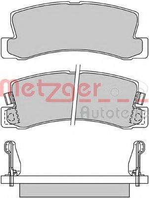 METZGER 1170277 Комплект тормозных колодок, дисковый тормоз