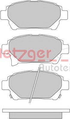 METZGER 1170586 Комплект тормозных колодок, дисковый тормоз