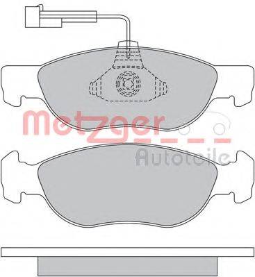 METZGER 1170338 Комплект тормозных колодок, дисковый тормоз