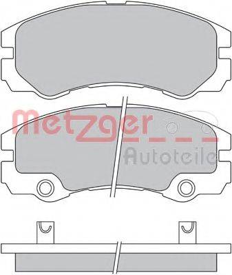 METZGER 1170363 Комплект тормозных колодок, дисковый тормоз