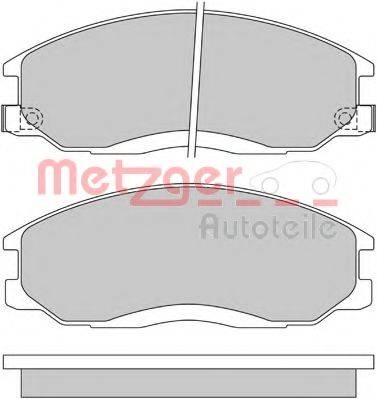 METZGER 1170402 Комплект тормозных колодок, дисковый тормоз