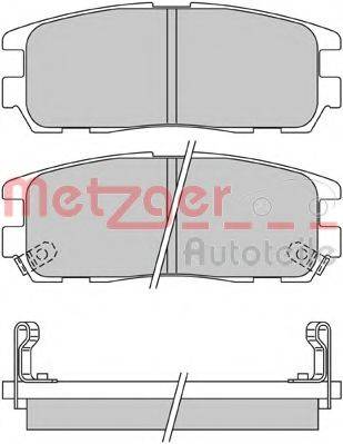 METZGER 1170414 Комплект тормозных колодок, дисковый тормоз