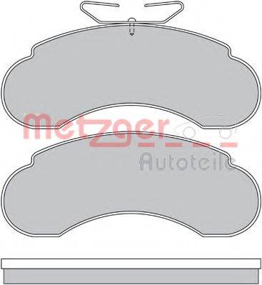 METZGER 1170485 Комплект тормозных колодок, дисковый тормоз