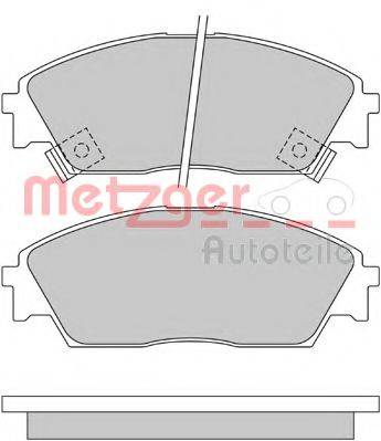 METZGER 1170486 Комплект тормозных колодок, дисковый тормоз