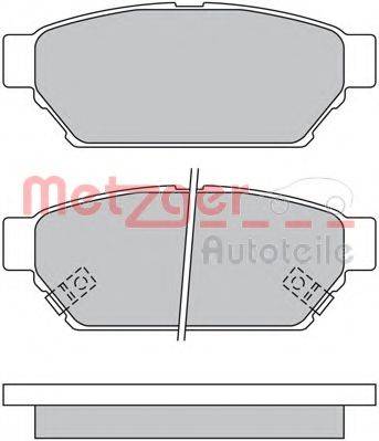 METZGER 1170492 Комплект тормозных колодок, дисковый тормоз