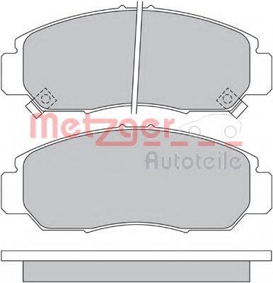 METZGER 1170536 Комплект тормозных колодок, дисковый тормоз