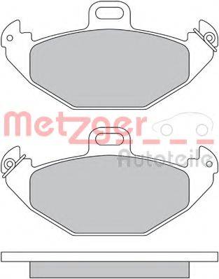 METZGER 1170554 Комплект тормозных колодок, дисковый тормоз