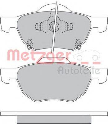 METZGER 1170558 Комплект тормозных колодок, дисковый тормоз