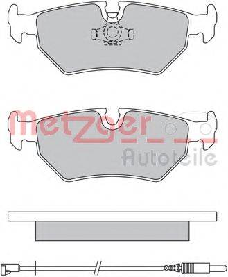 METZGER 1170572 Комплект тормозных колодок, дисковый тормоз