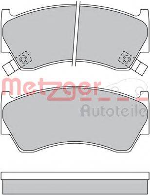 METZGER 1170580 Комплект тормозных колодок, дисковый тормоз