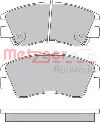 METZGER 1170600 Комплект тормозных колодок, дисковый тормоз