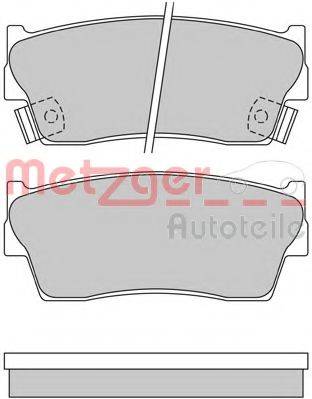 METZGER 1170601 Комплект тормозных колодок, дисковый тормоз