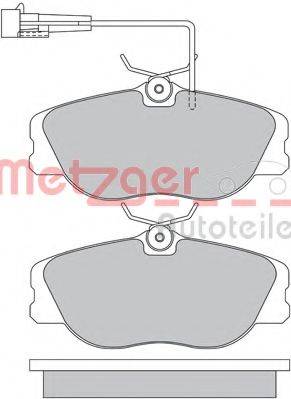 METZGER 1170602 Комплект тормозных колодок, дисковый тормоз