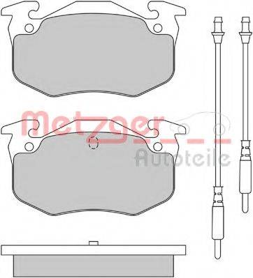 METZGER 1170624 Комплект тормозных колодок, дисковый тормоз