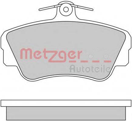 METZGER 1170627 Комплект тормозных колодок, дисковый тормоз
